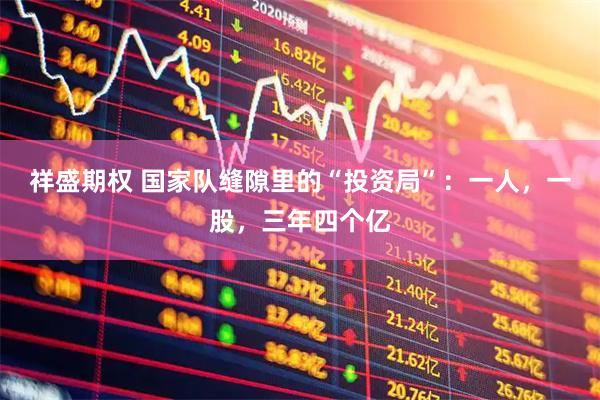 祥盛期权 国家队缝隙里的“投资局”：一人，一股，三年四个亿