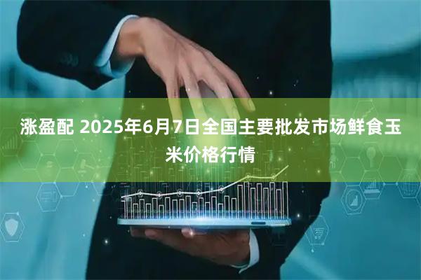 涨盈配 2025年6月7日全国主要批发市场鲜食玉米价格行情