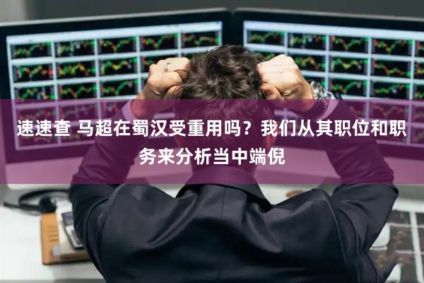 速速查 马超在蜀汉受重用吗？我们从其职位和职务来分析当中端倪