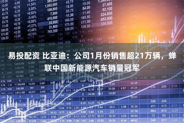 易投配资 比亚迪：公司1月份销售超21万辆，蝉联中国新能源汽车销量冠军